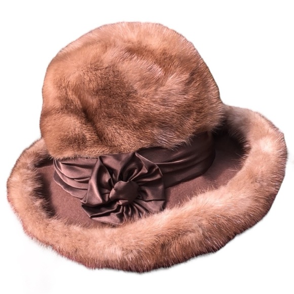 Vintage Mink fur top hat + FREE GIFT - Picture 4 of 7
